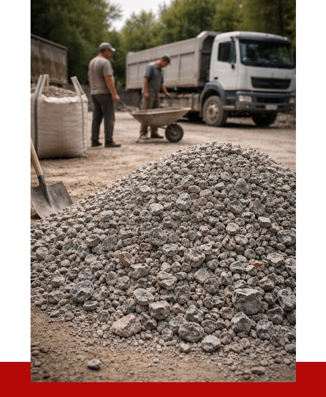 Гранитный щебень фракция 20-40 в Костроме от 3267 руб. ПРОНЕРУДКст