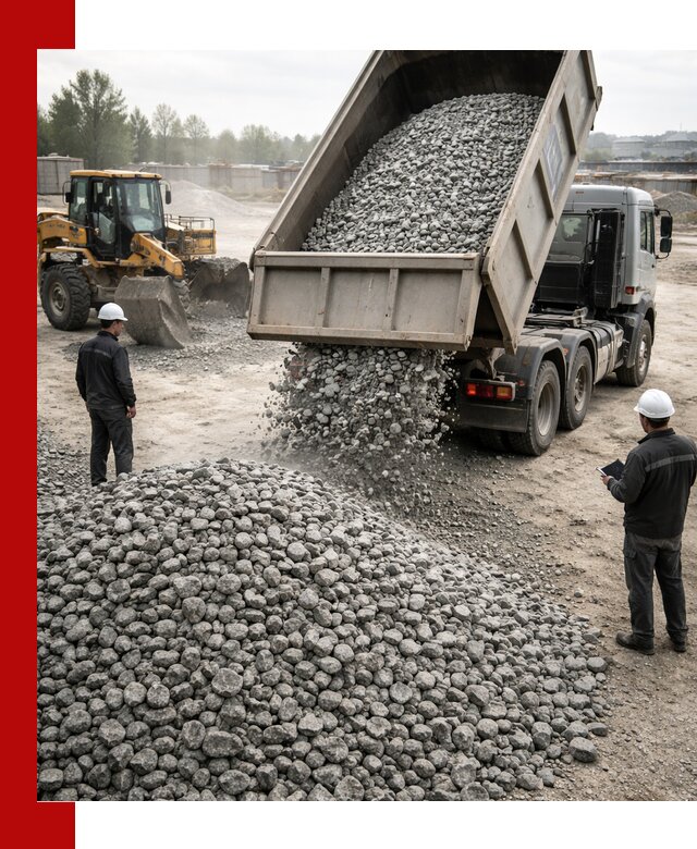 Доставка гранитного щебня фракции 20-40 в Костроме