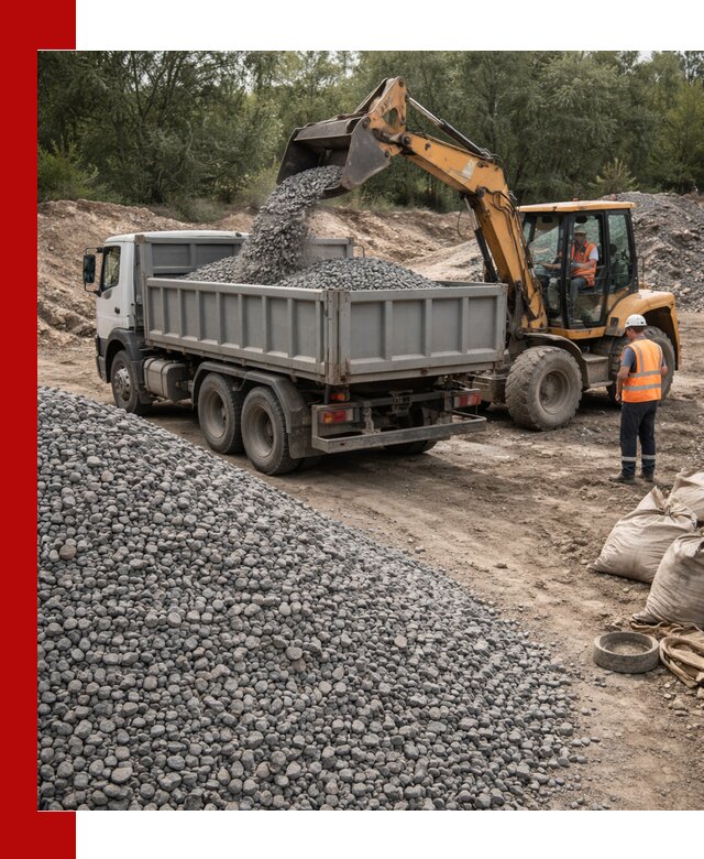 Доставка гравийного щебня в Костроме оптом и в розницу