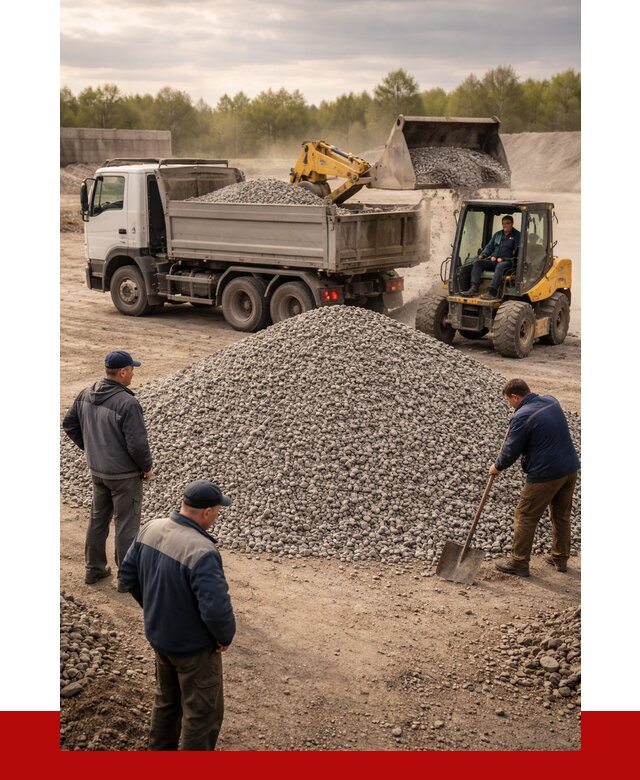 Гравийный щебень фракция 5-20 в Костроме от 2450 р. ПРОНЕРУДКст