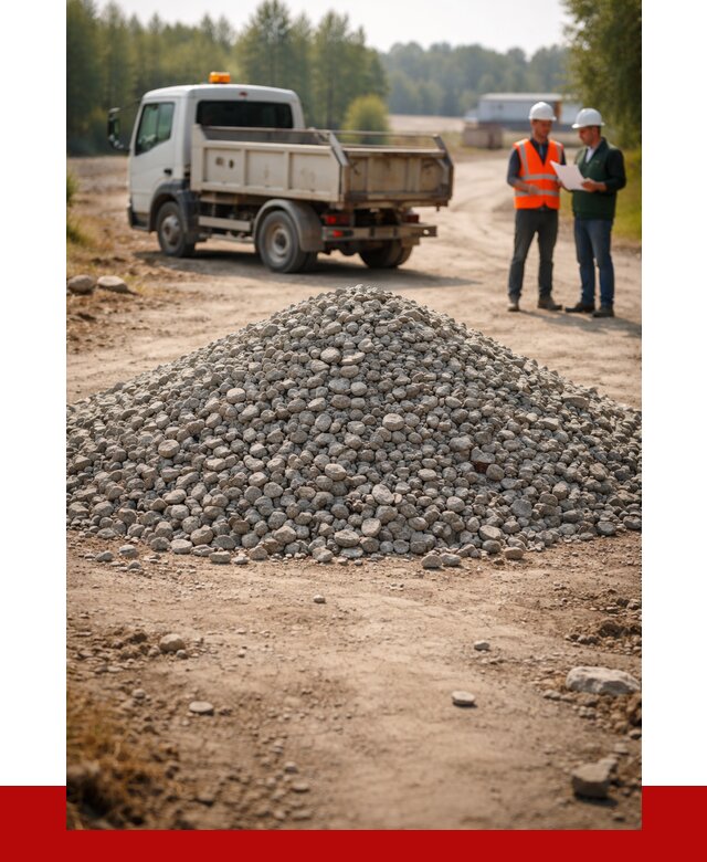 Гравийный щебень фракция 20-40 в Костроме от 1225 р. | ПРОНЕРУДКст