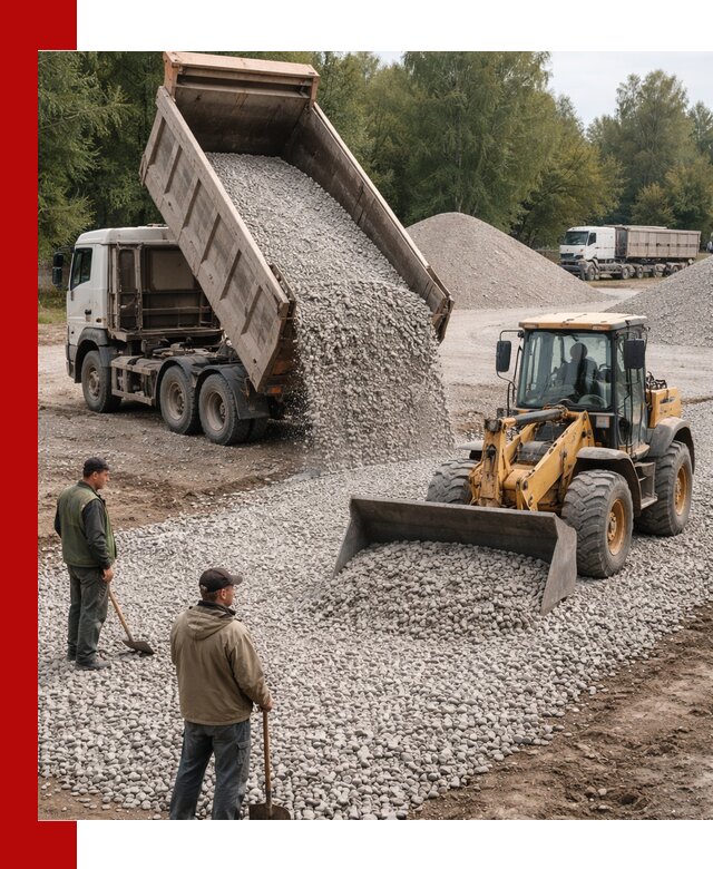 Купить гравийный щебень фракция 20-40 в Костроме с доставкой