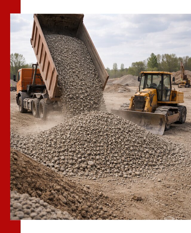 Доставка гравийного щебня фракции 40-70 в Костроме