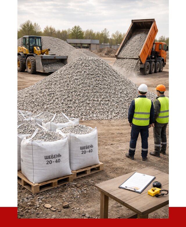 Известняковый щебень 20-40 в Костроме от 2144 р. ПРОНЕРУДКст