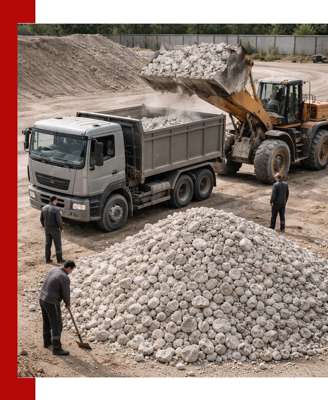 Известняковый щебень фракция 70–150 с доставкой в Костроме