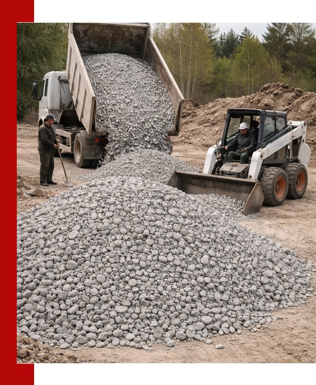 Доставка доломитового щебня в Костроме напрямую от карьера