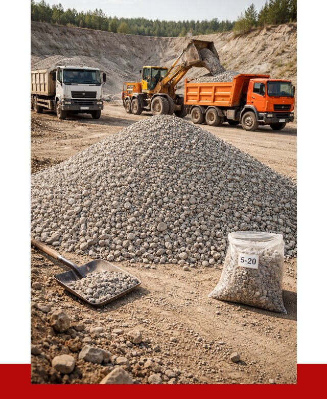 Доломитовый щебень фр. 5-20 в Костроме от 4288 р. | ПРОНЕРУДКст