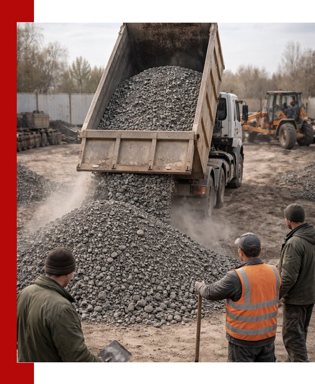 Доставка шлакового щебня в удобные сроки по выгодной цене в Костроме