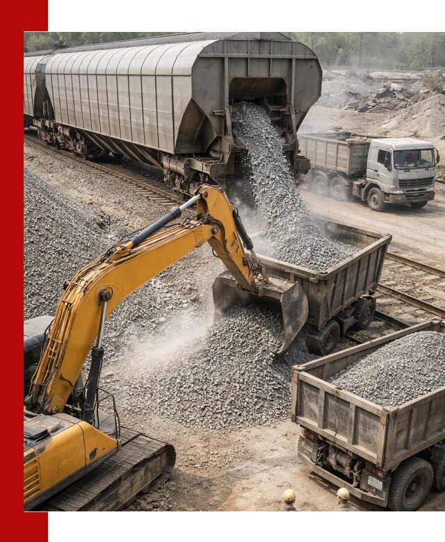 Доставка железнодорожного щебня в Костроме крупными партиями быстрого отгруза