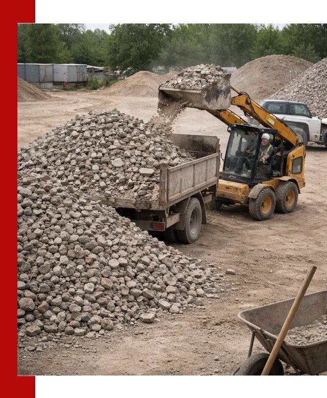 Доставка вторичного щебня в Костроме для строительных работ