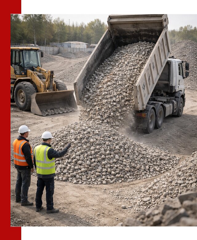 Вторичный щебень фракция 40–70 доставка в Костроме