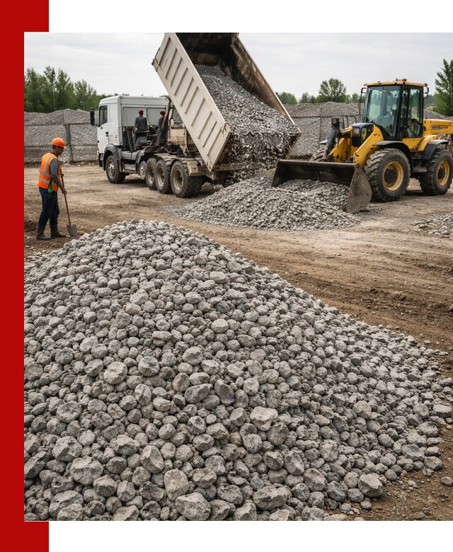 Доставка бетонного щебня фракции 40-70 в Костроме