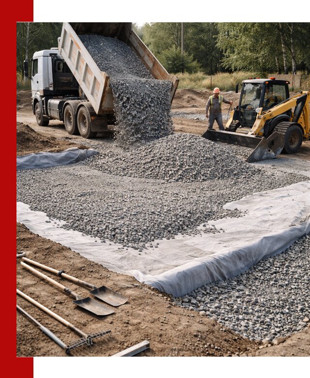 Щебень для фундамента с доставкой в Костроме