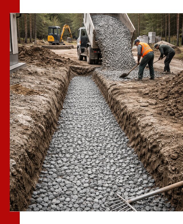 Щебень для дренажа с доставкой в Костроме высокого качества