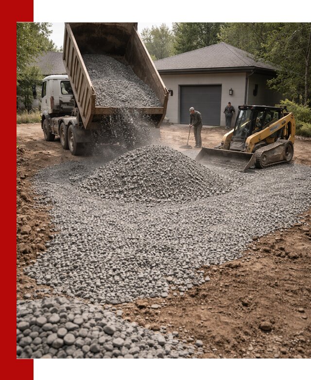 Щебень для парковки в Костроме: доставка и укладка качественного материала