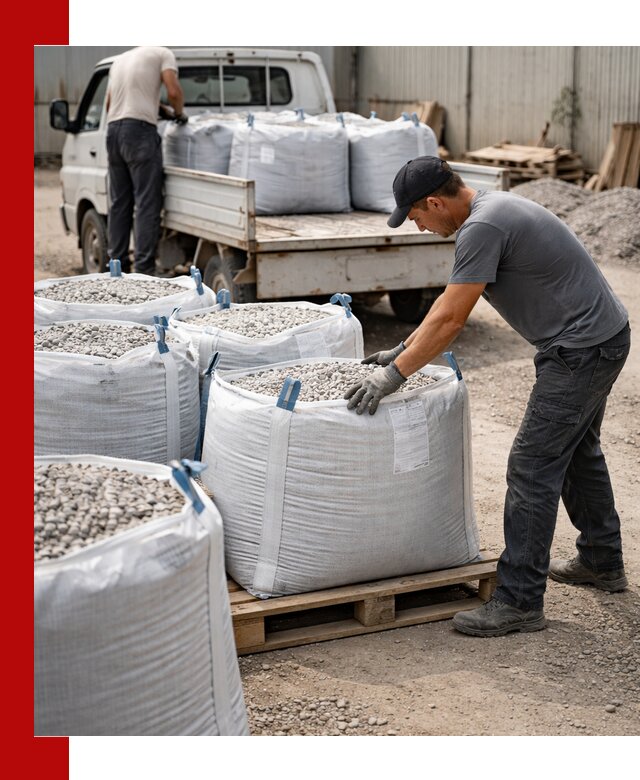 Доставка щебня в мешках по выгодным ценам в Костроме