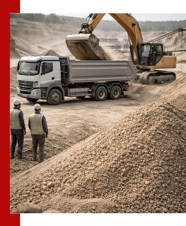 Карьерный крупнозернистый песок с доставкой в Костроме