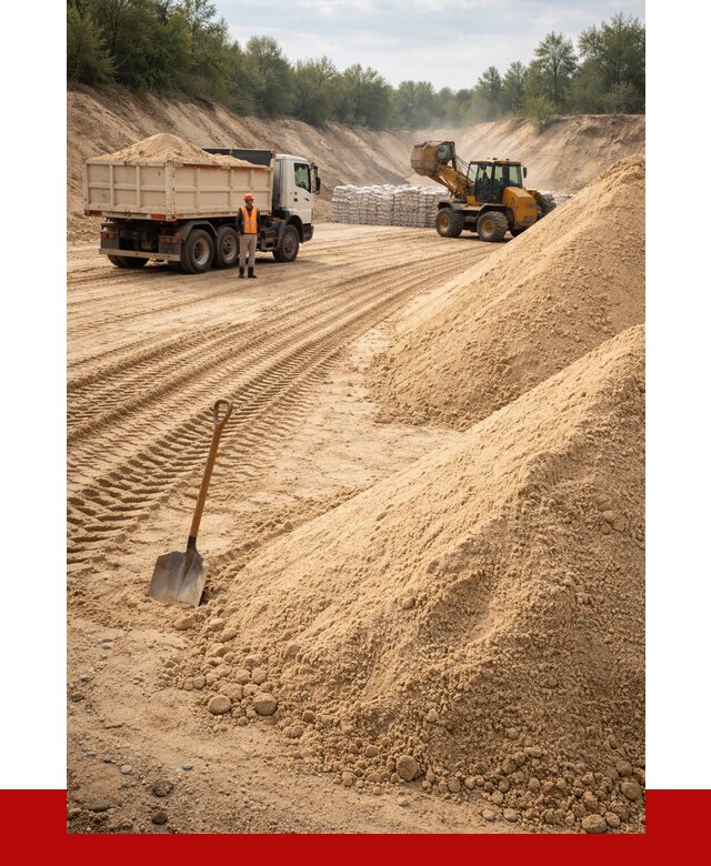 Карьерный песок мелкозернистый в Костроме от 9188 р. | ПРОНЕРУДКст