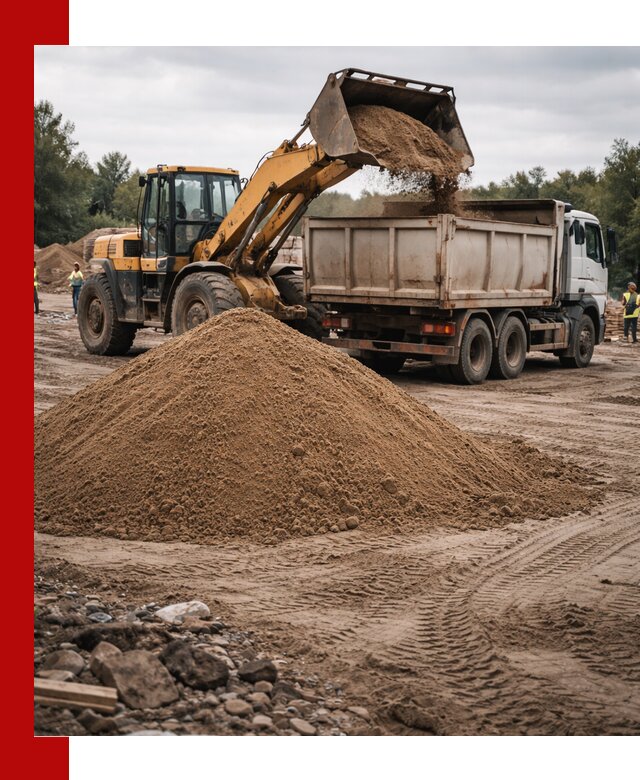 Доставка речного песка навалом в Костроме быстро и выгодно