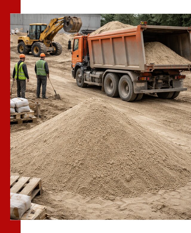 Доставка и продажа мытого речного песка в Костроме