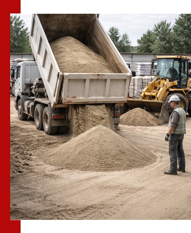 Поставка и доставка песка для бетона в Костроме