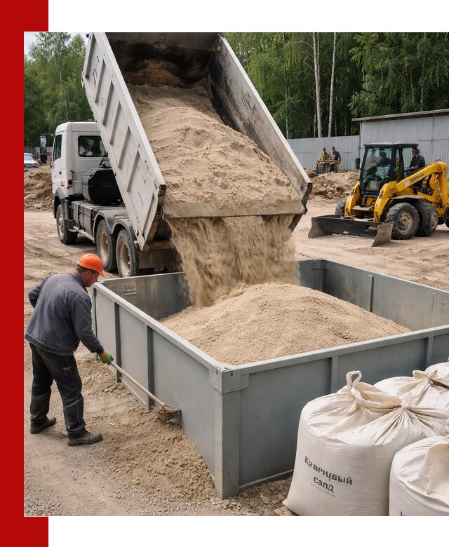 Кварцевый песок для фильтра в Костроме — доставка и качество