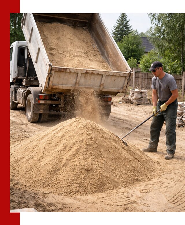 Доставка сухого песка самосвалами в Костроме