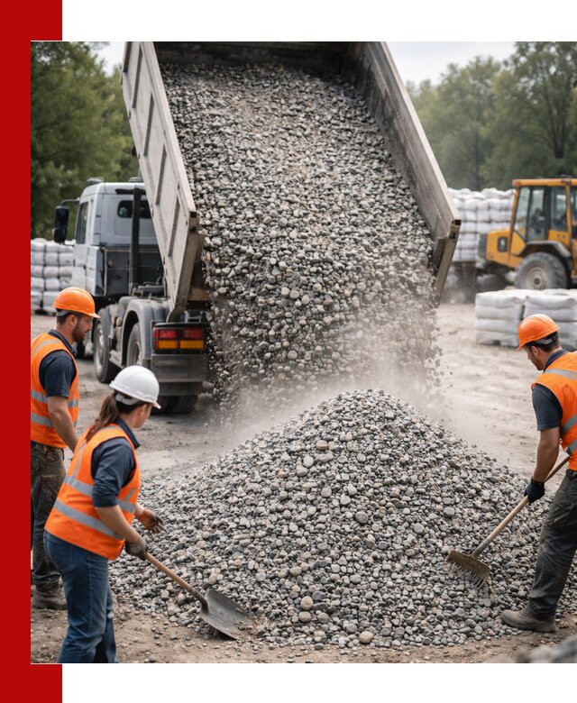 Доставка гравия и камня в Костроме оптом и в розницу
