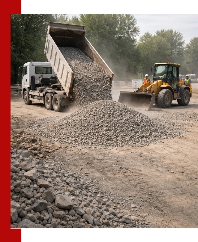 Гравий фракция 5–20 доставка в Костроме оптом и в розницу