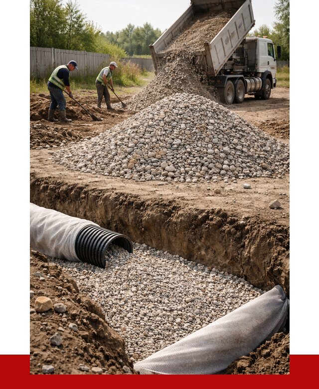 Гравий для дренажа в Костроме от 2246 р., доставка ПРОНЕРУДКст