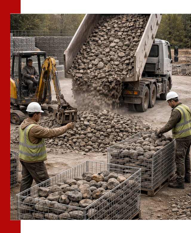 Камень для габионов фракция 100–201 в Костроме