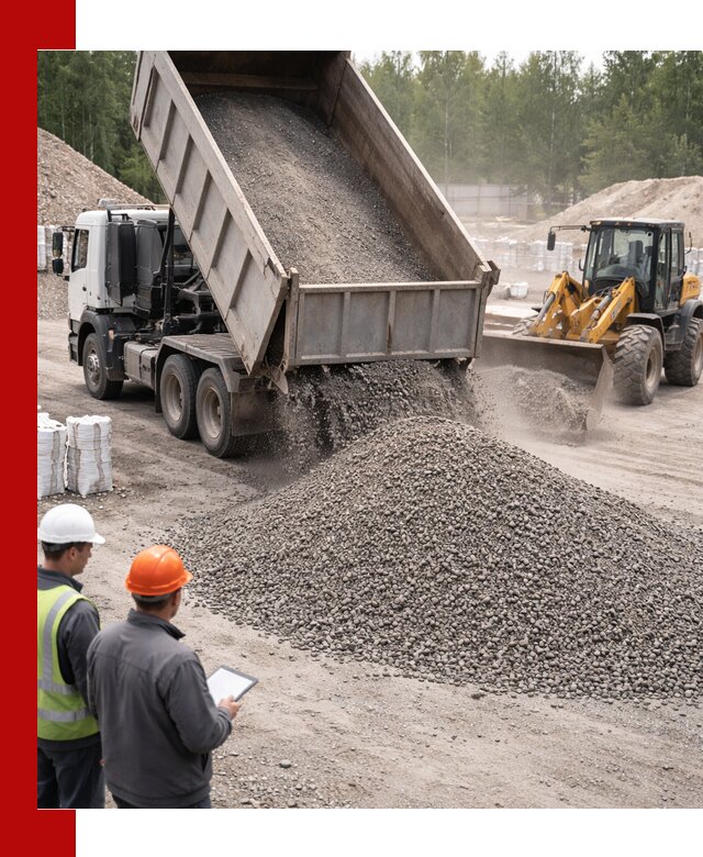 Доставка и продажа гранитного отсева 0-10 в Костроме