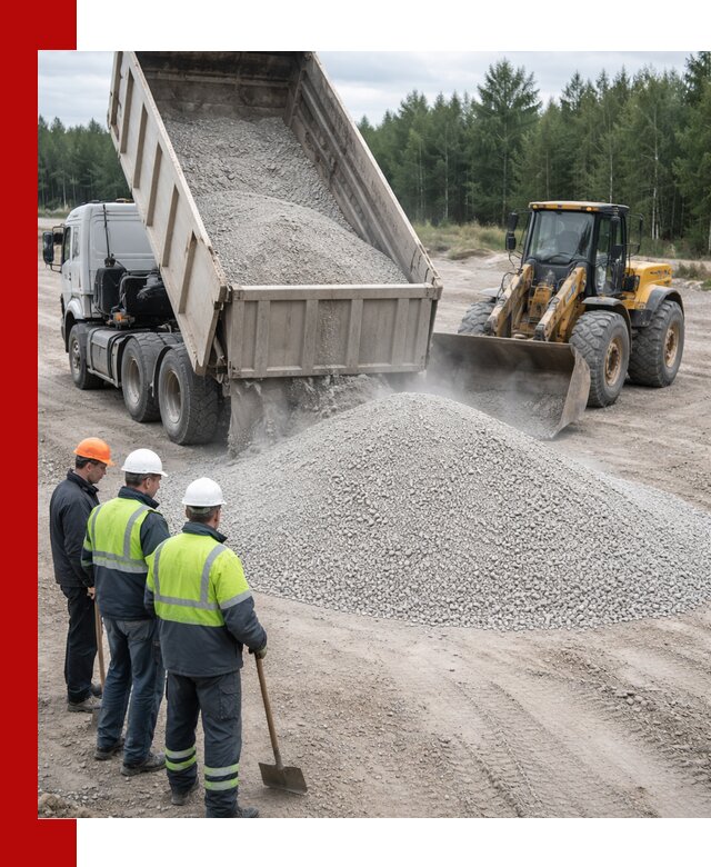 Известняковый отсев 0-5 доставка в Костроме быстро и выгодно