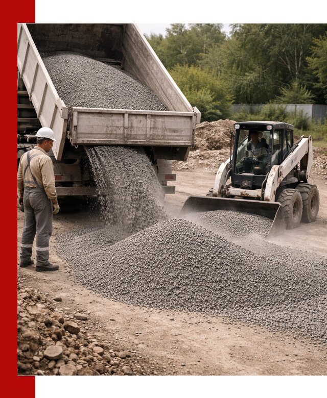 Доставка гравийного отсева 0-5 в Костроме оптом и в розницу