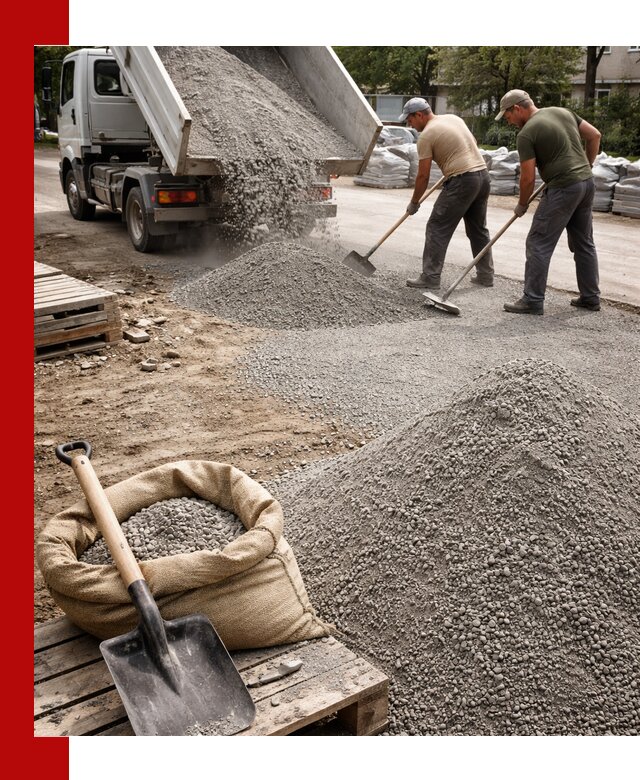 Отсев для тротуарной плитки в Костроме — доставка и укладка