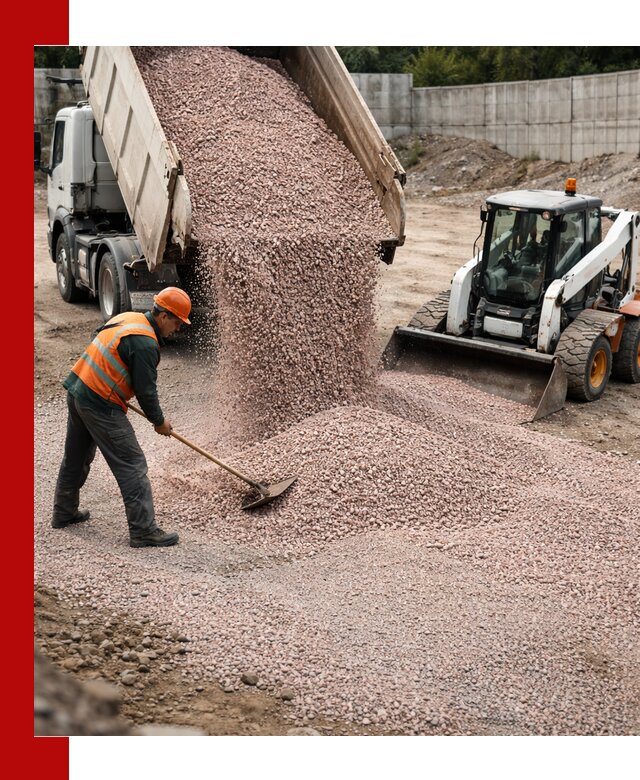 Крошка розовый гранит с доставкой в Костроме от производителя