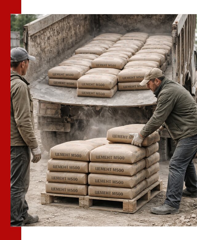 Цемент М500 с доставкой самосвалом в Костроме