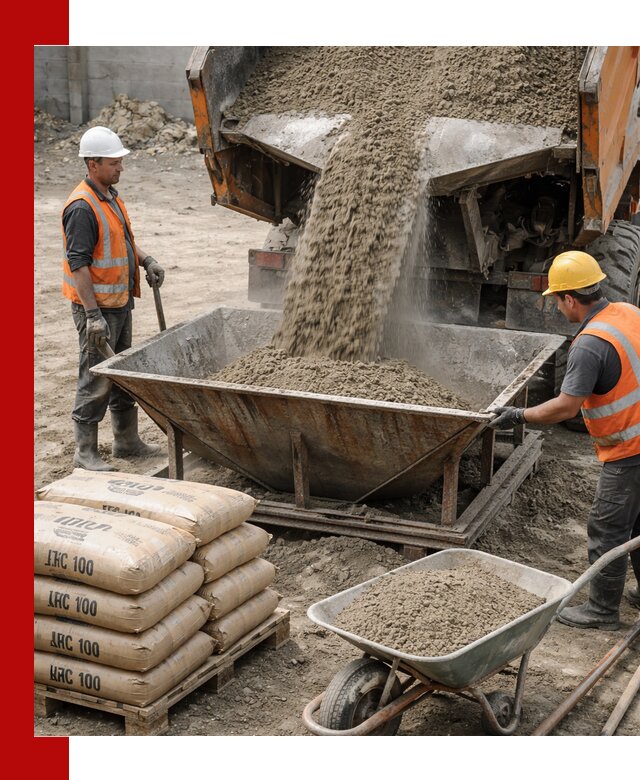 Доставка цементно-песчаной смеси М100 в Костроме