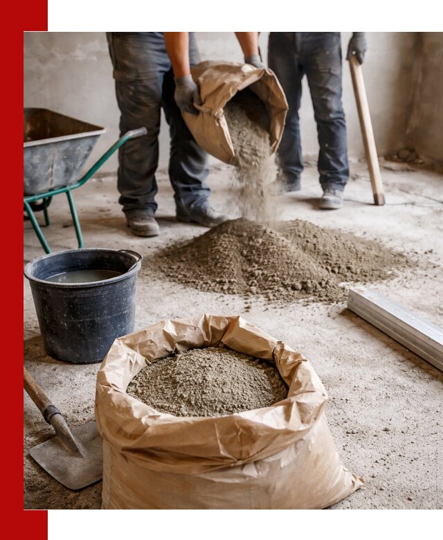 Доставка сухой смеси для стяжки в Костроме