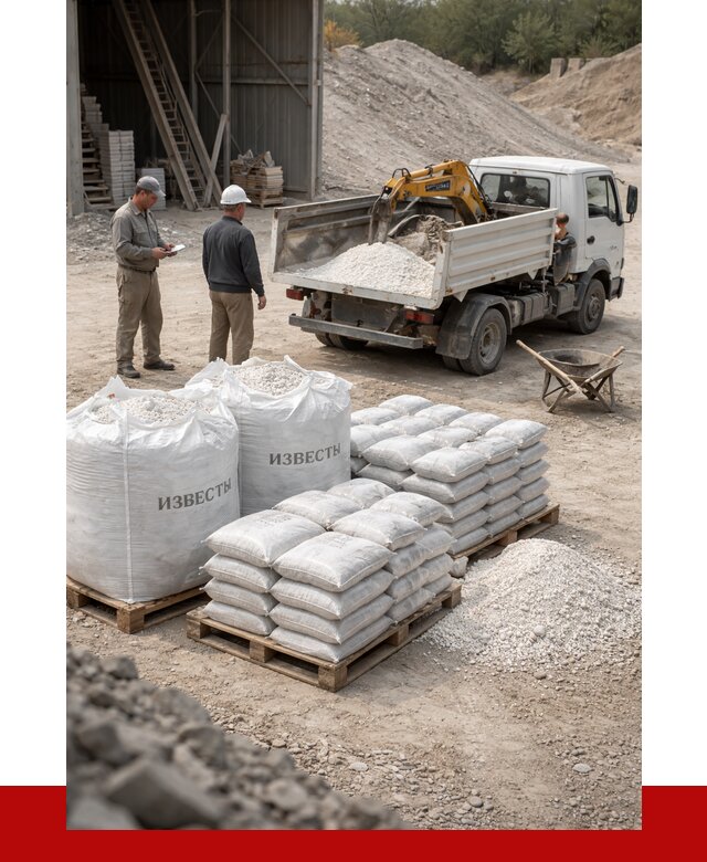 Известь строительная в Костроме с доставкой от 4288 р. | ПРОНЕРУДКст