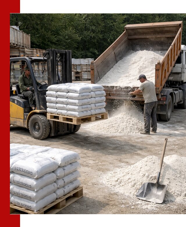 Доставка строительной извести оптом и в розницу в Костроме