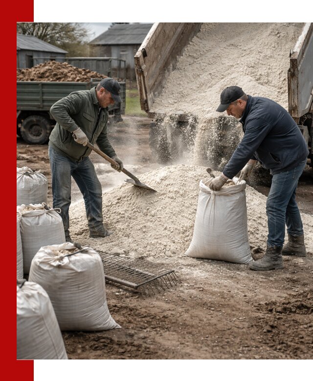 Доставка извести пушонки в Костроме оптом и мелким оптом