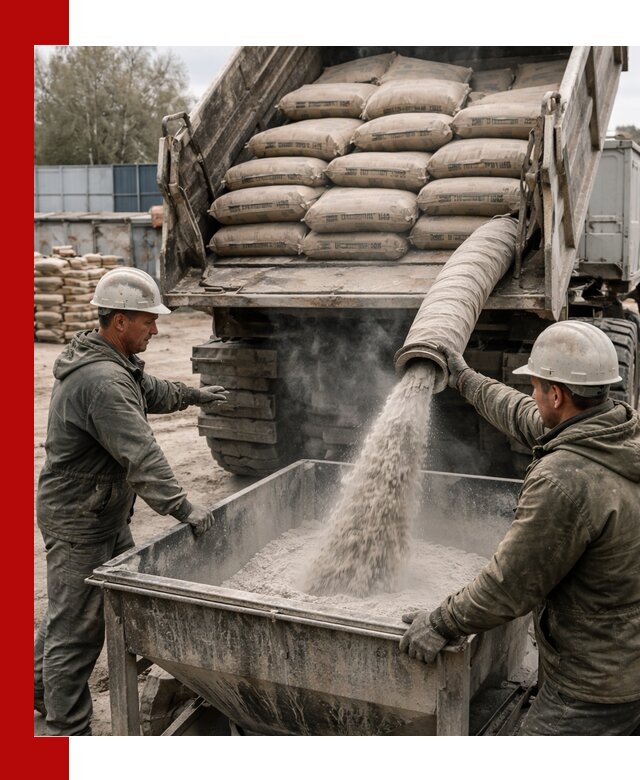 Доставка цемента М400 в Костроме оптом и в розницу