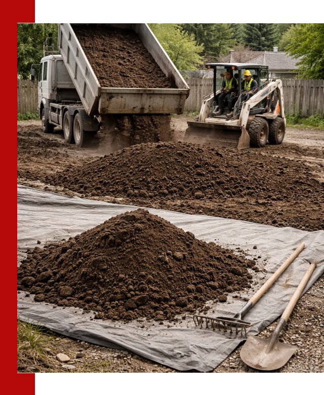 Грунт для отсыпки участка с доставкой в Костроме