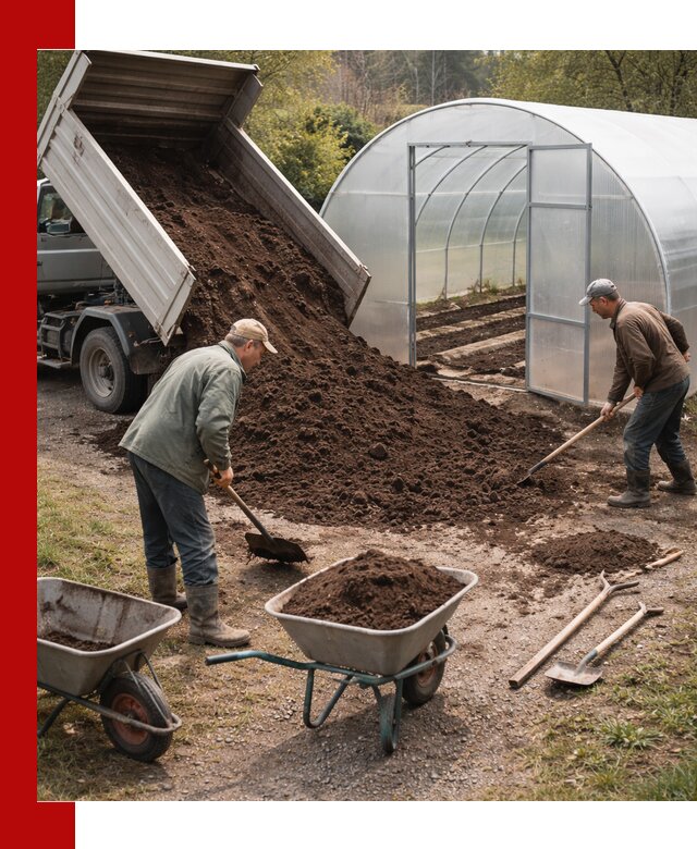Грунт для теплицы с доставкой в Костроме — плодородный субстрат под растения