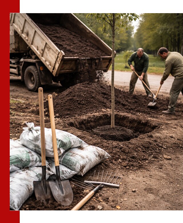 Грунт для посадки деревьев в Костроме — доставка и подготовка почвы