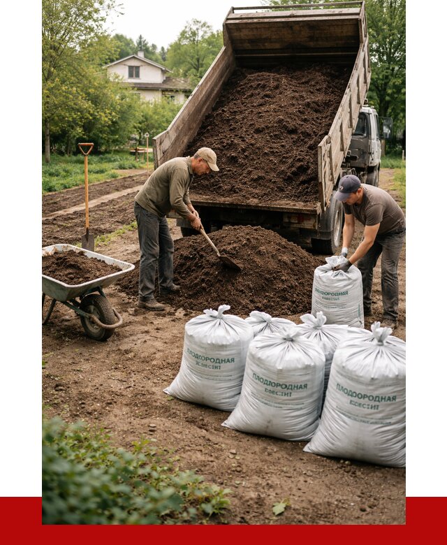 Плодородная смесь в Костроме от 4288 р./куб с доставкой | ПРОНЕРУДКст