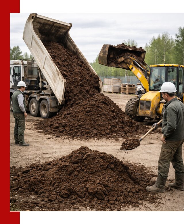 Доставка торфа оптом и в мешках в Костроме