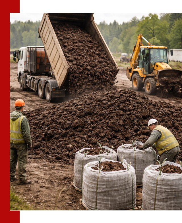 Доставка нейтрального торфа в Костроме оптом и в розницу