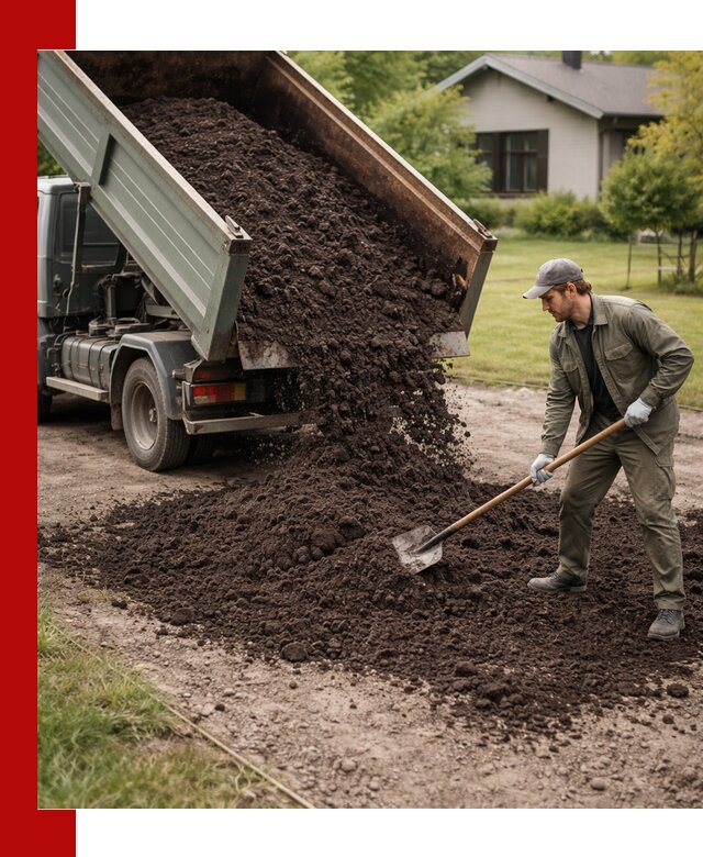 Чернозем для газона с доставкой в Костроме быстро и качественно